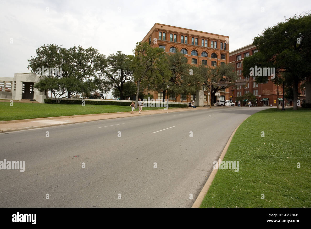 J.f. Kennedy-Attentat-Website. Dallas Texas, Vereinigte Staaten von Amerika. Stockfoto