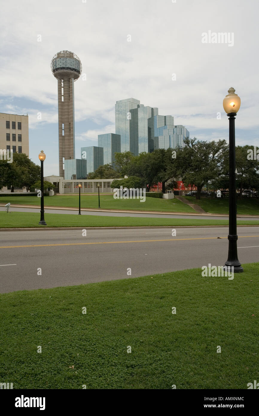 J.f. Kennedy-Attentat-Website. Dallas Texas, Vereinigte Staaten von Amerika. Stockfoto