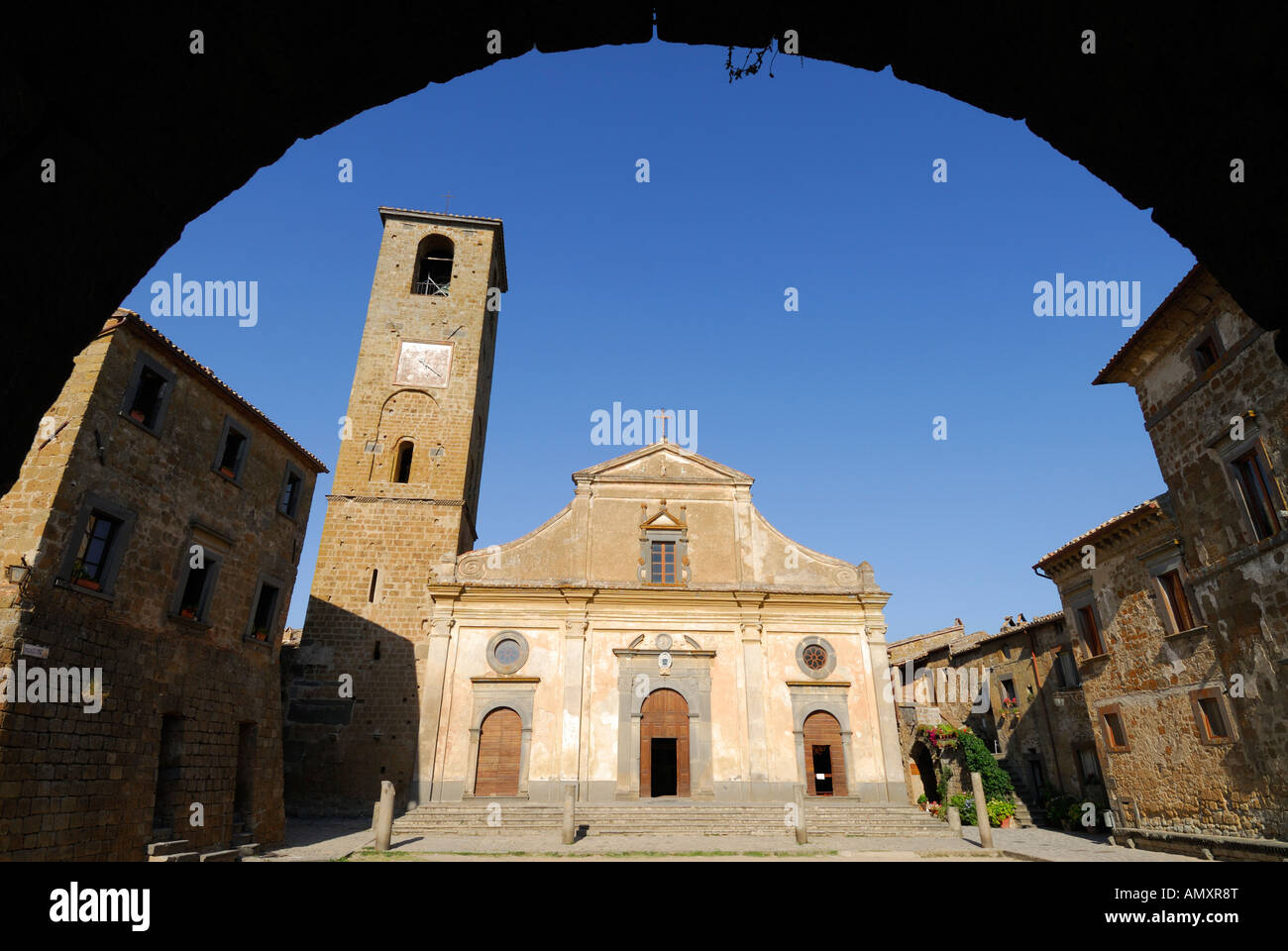 Civita di Bagnoregio Lazio Italy Church of San Donato Stockfoto