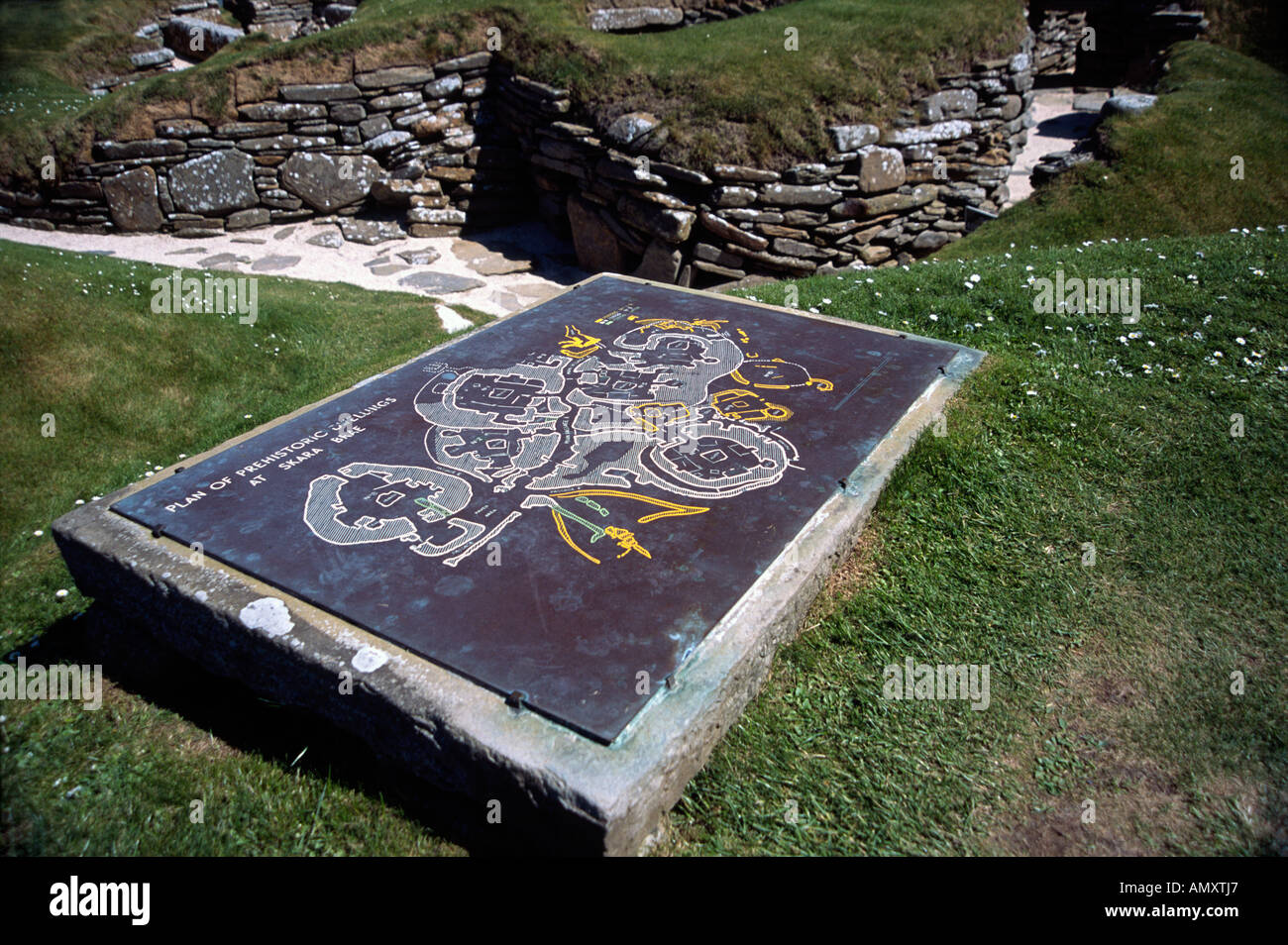 Skara Brae archäologische dig Website Orkney Schottland Stockfoto