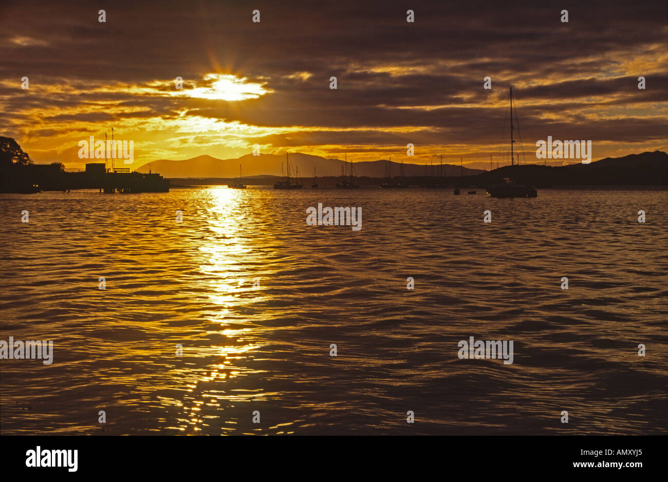 Blick von Barcaldine westlichen Schottland Loch Crerans, Mull Stockfoto