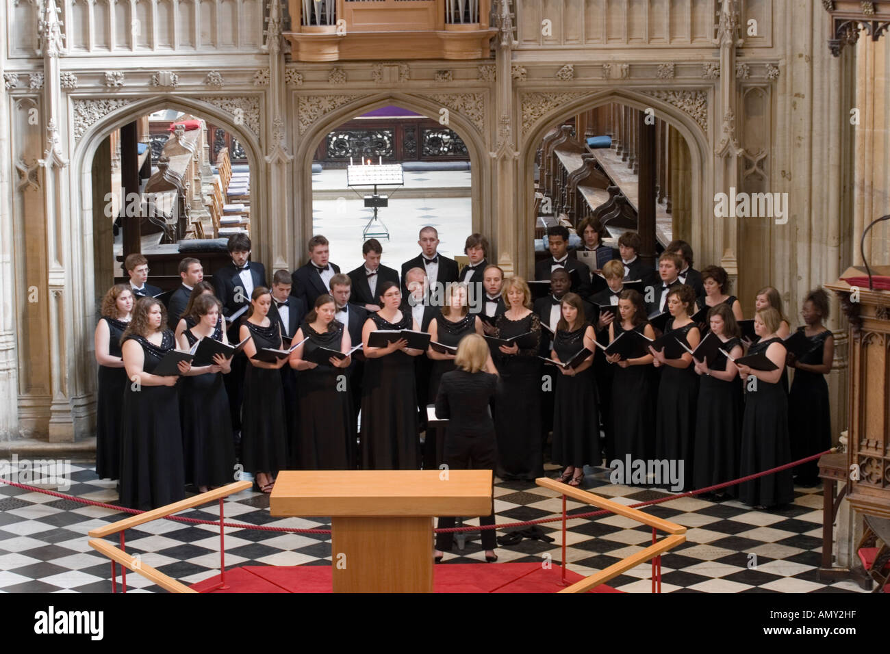 Chor St. Marien Kirche - Oxford - Oxfordshire Stockfoto