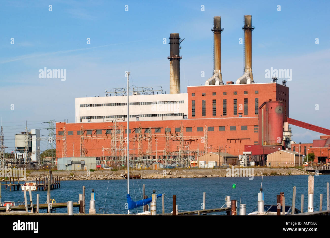 Kohle Verarbeitungsbetrieb Dünkirchen New York USA Stockfoto