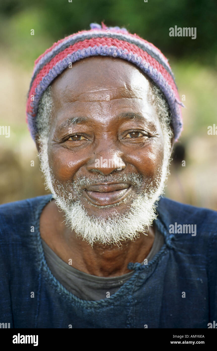 Dogon Dorfältesten, Tirelli, Mali Stockfoto