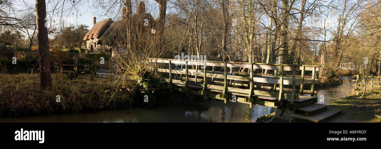 Anne Hathaways Cottage home united von William Shakespeares Frau Shottery Stratford-upon-Avon great Britain England uk Königreich eu Stockfoto