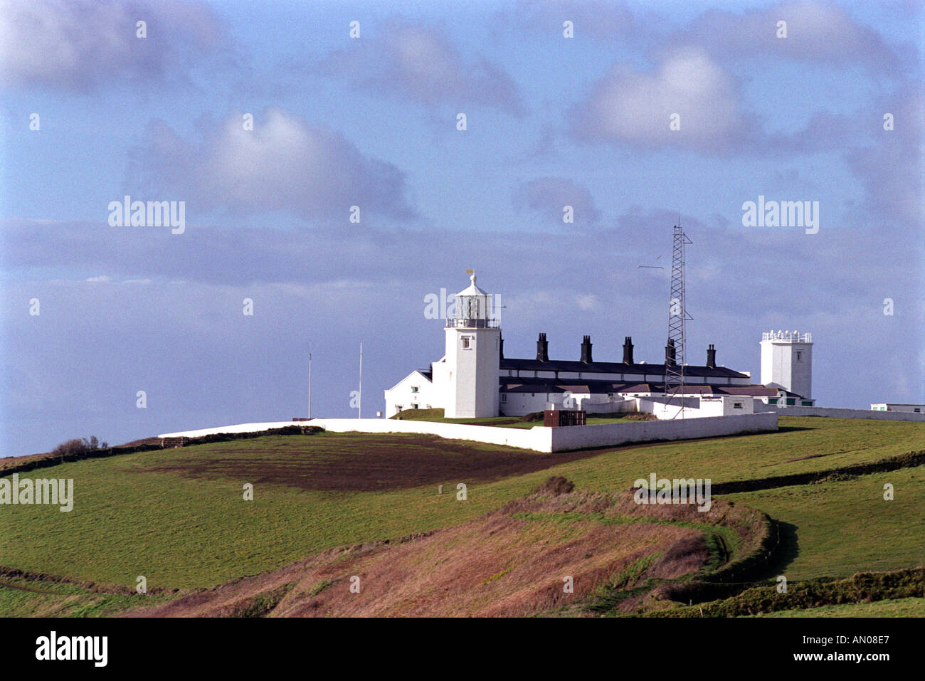 Lizard Point Lighthouse in Housel Bay in Cornwall England UK Stockfoto