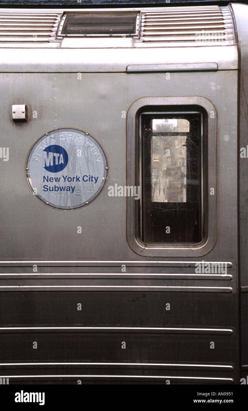 U-Bahn-Zug Brooklyn New York Stockfoto