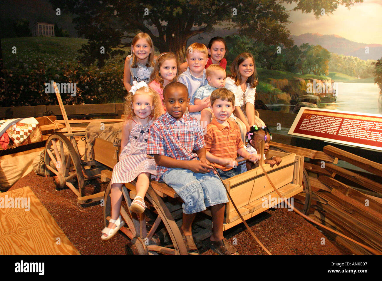 Alabama Madison County, Huntsville, EarlyWorks Kindermuseum, Geschichte, Sammlungen, Ausstellungsausstellung Sammlung, fördern, Produktprodukte Verkauf anzeigen Stockfoto