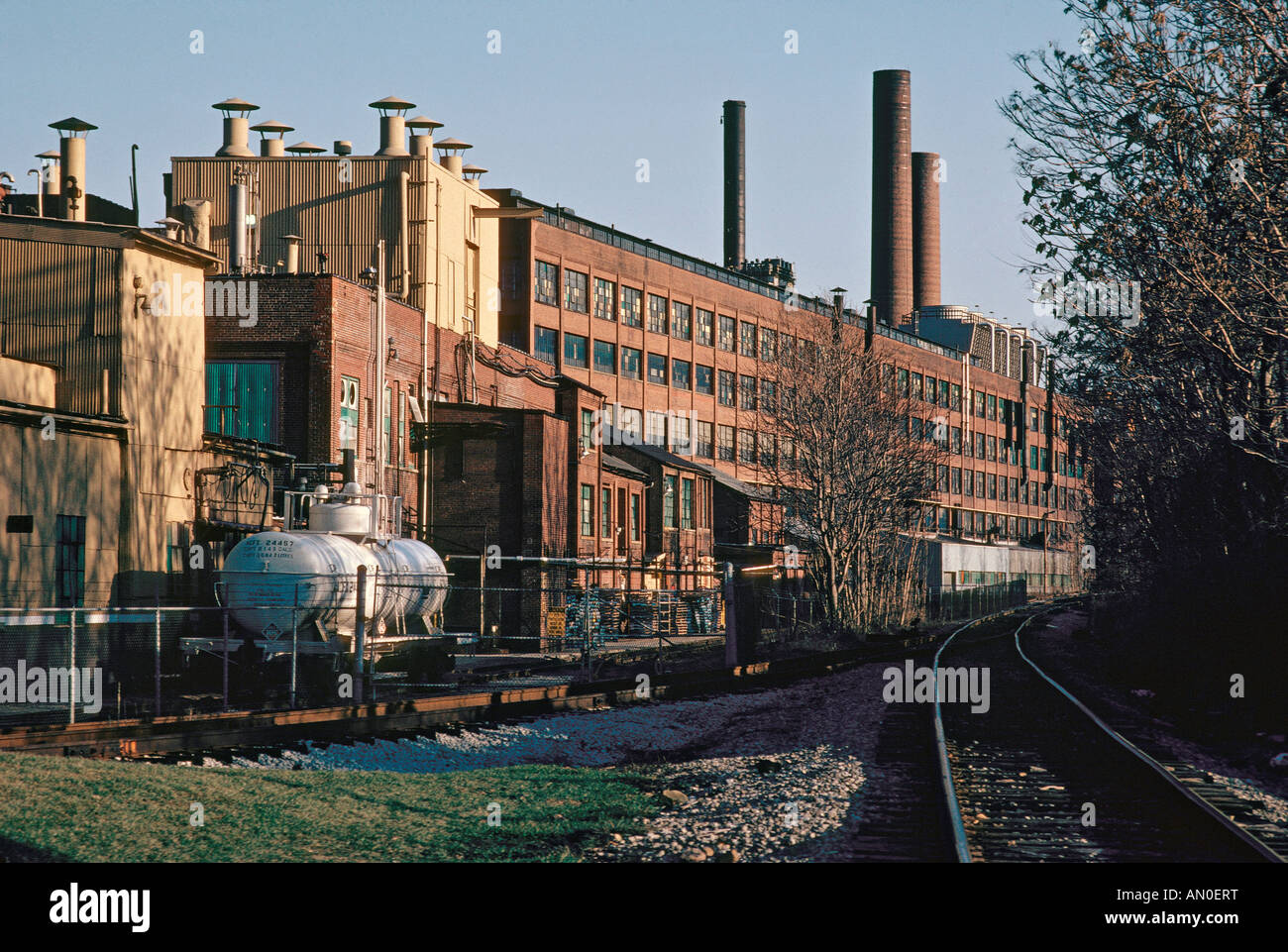Gummifabrik in Akron Ohio USA Stockfoto