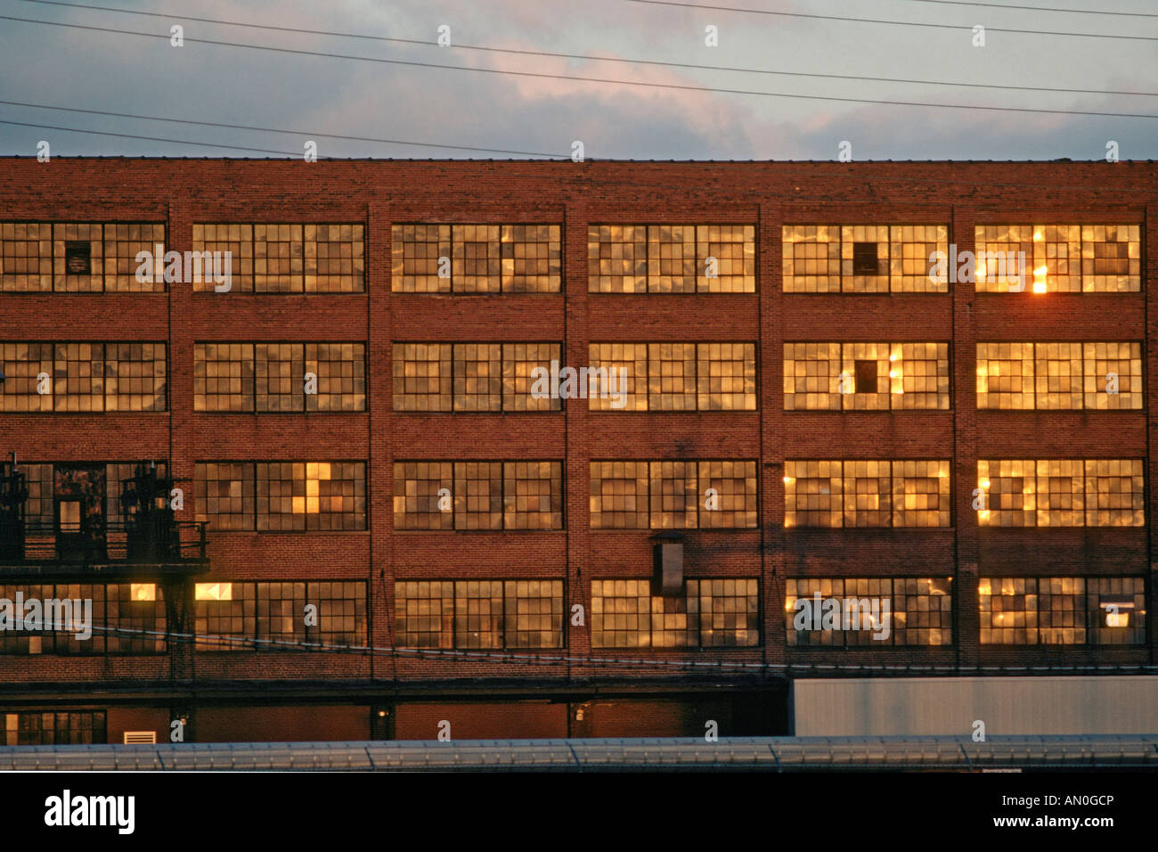 Gummifabrik in Akron Ohio USA Stockfoto