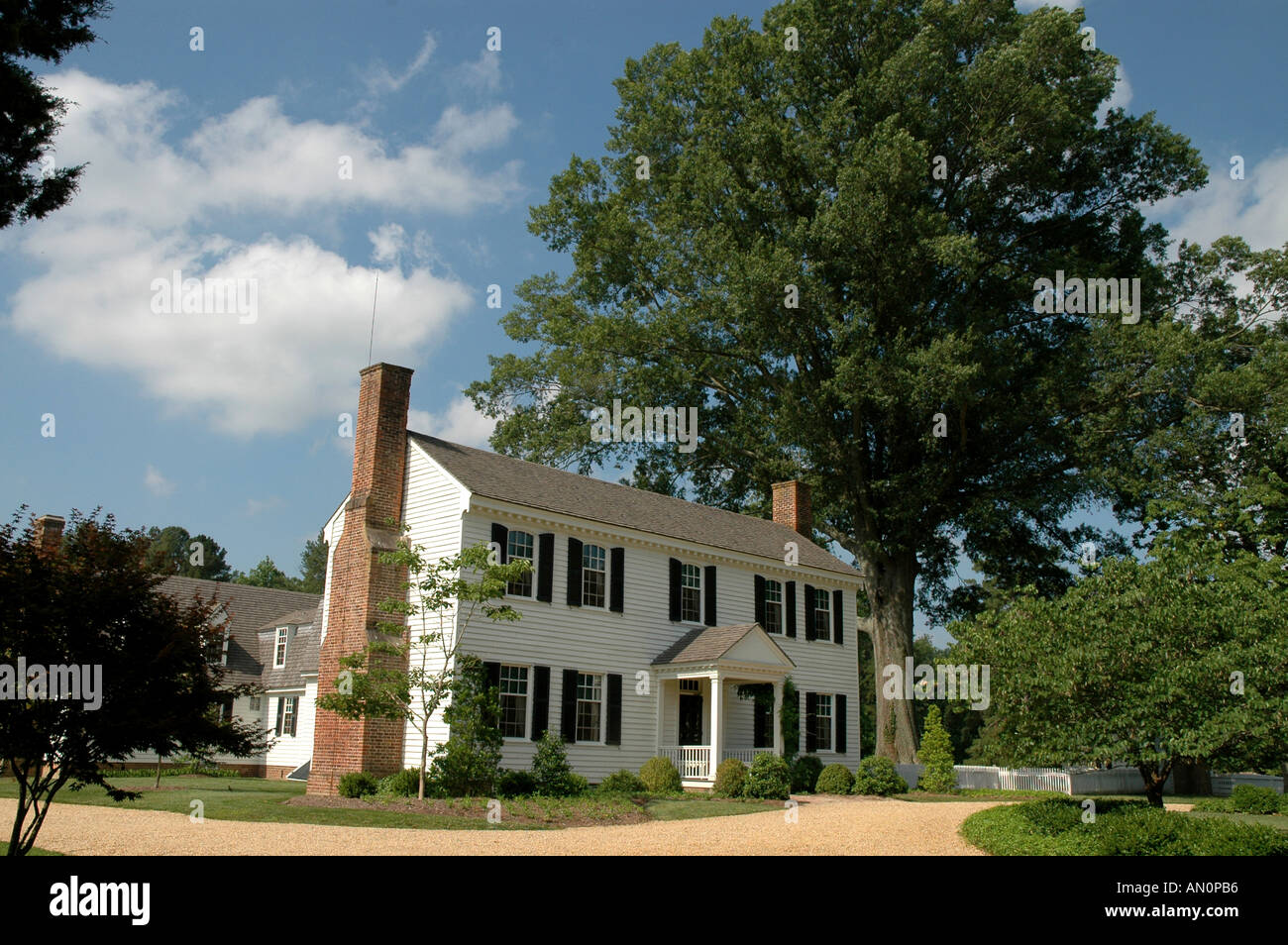 Colonial Williamsburg Virginia va Bassett Halle John d Rockefeller Jr. nach Hause Stockfoto