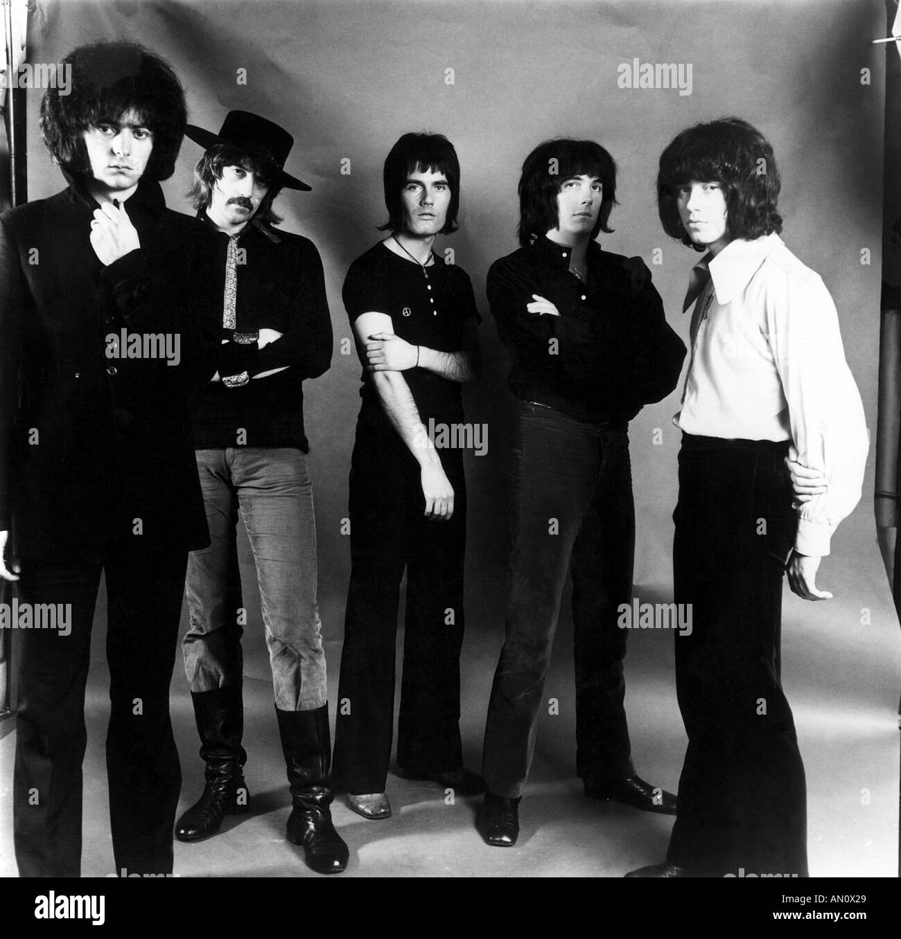 DEEP PURPLE - UK rock Gruppe an der Fleet Street Studio von bildlichen Presse am 24. September 1968. Foto Tony Gale. Namen klicken Stockfoto