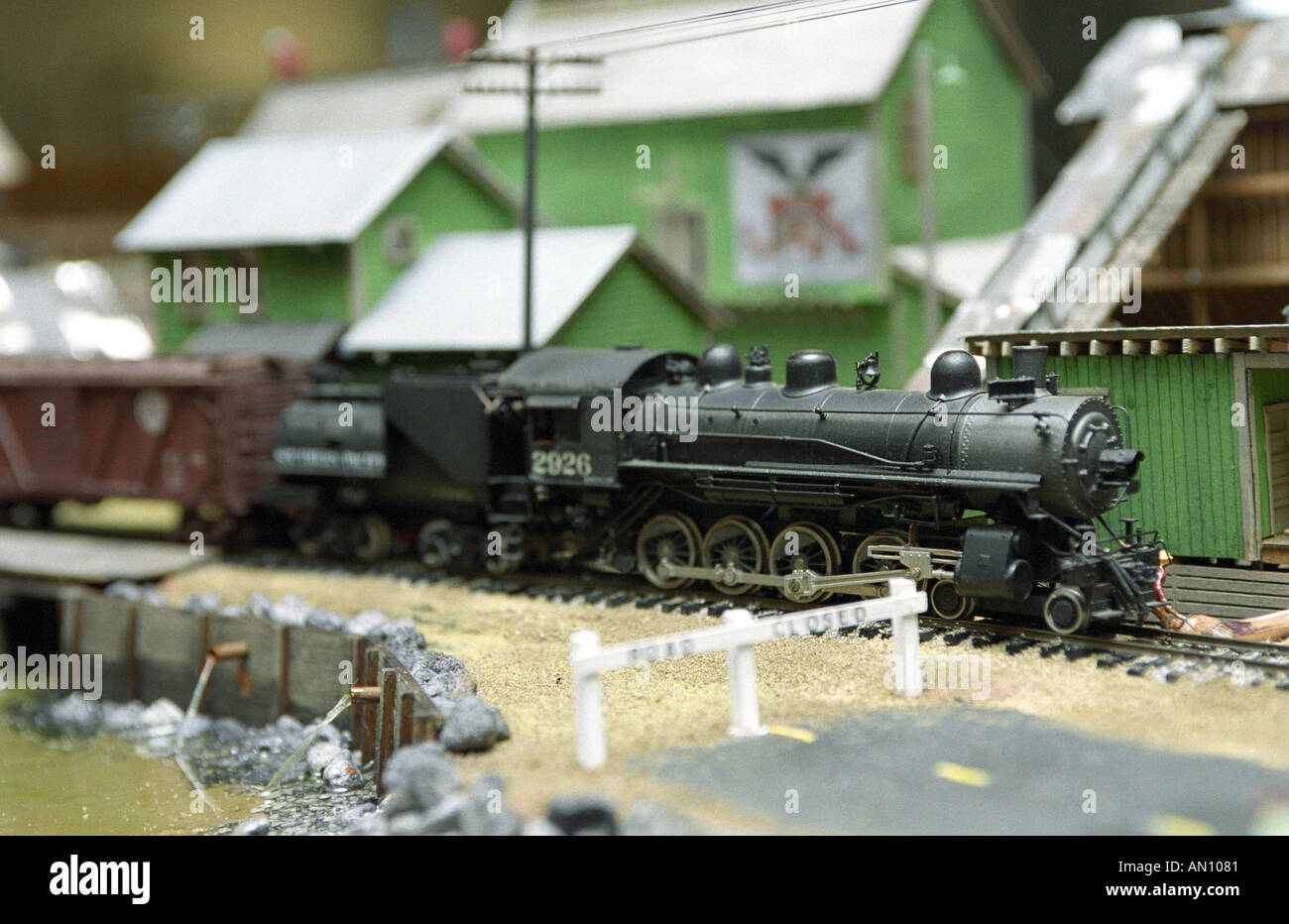 Modellbahn Stockfoto