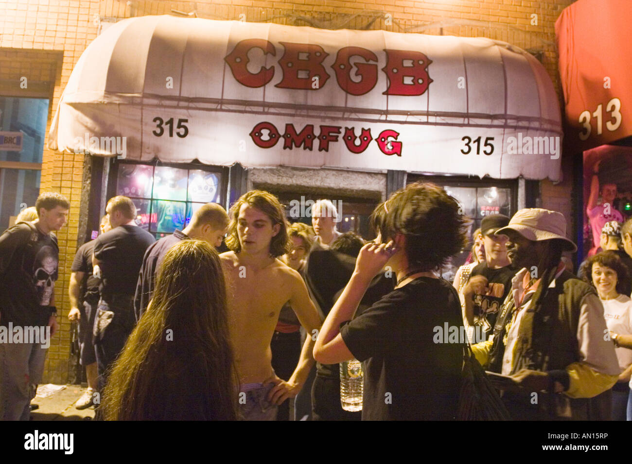 CBGB auf der Bowery September 2006 kurz vor seiner Schließung New York City Stockfoto