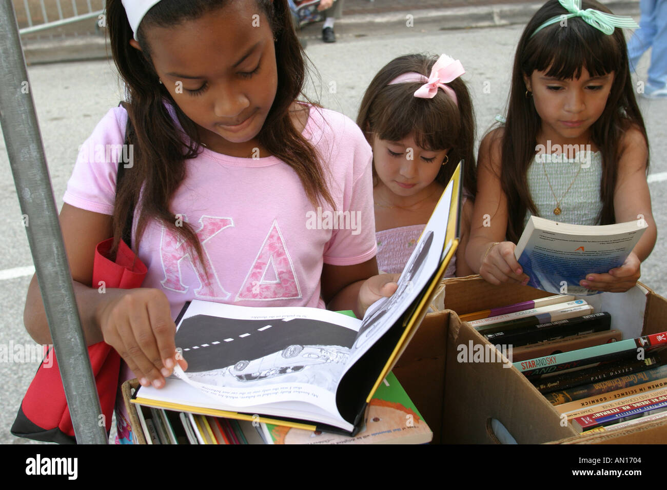 Miami Florida, Miami Dade College, Schule, Campus, Bildung, Schule, Campus, lernen lernen lernen lernen, studieren, Internationale Buchmesse, Festival, Festivals, ethnisch, s Stockfoto