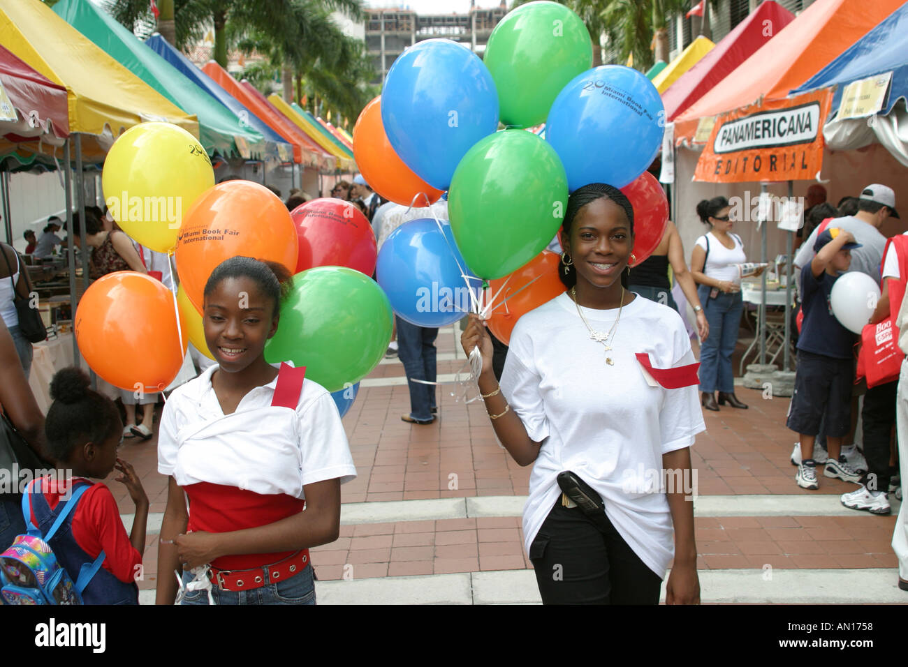 Miami Florida, Miami Dade College, Schule, Campus, Bildung, Schule, Campus, Miami Internationale Buchmesse, Festival, Festivals, ethnisch, sozial, Karneval, Vergnügungsveranstaltungen Stockfoto