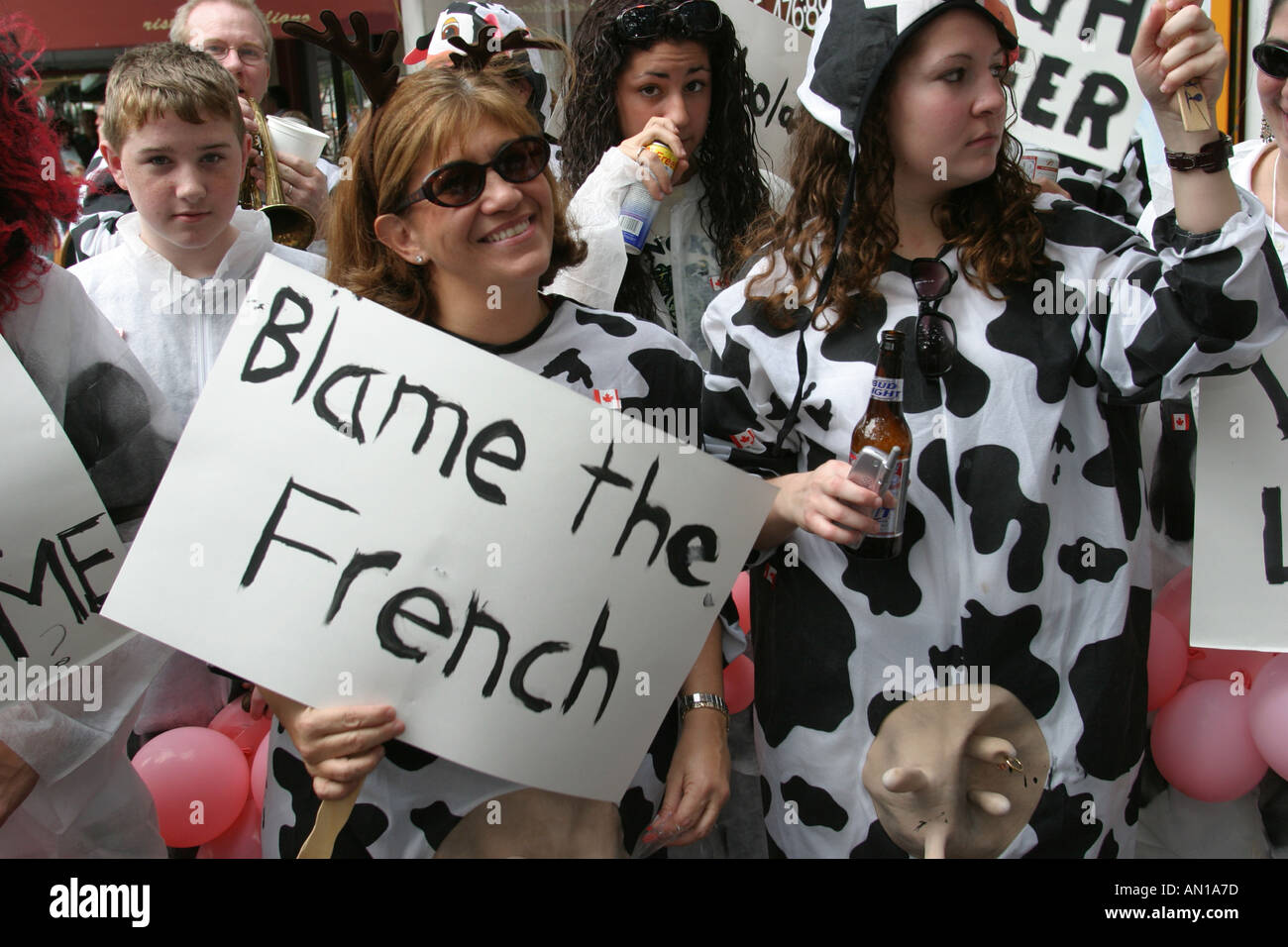 Miami Florida, Coconut Grove, King Mango Strut, seltsamste Parade der Welt, Satire, politische Unrichtigkeit, Kultur, Kultur, lustig, Humor, humorvoll, Humor, Stockfoto