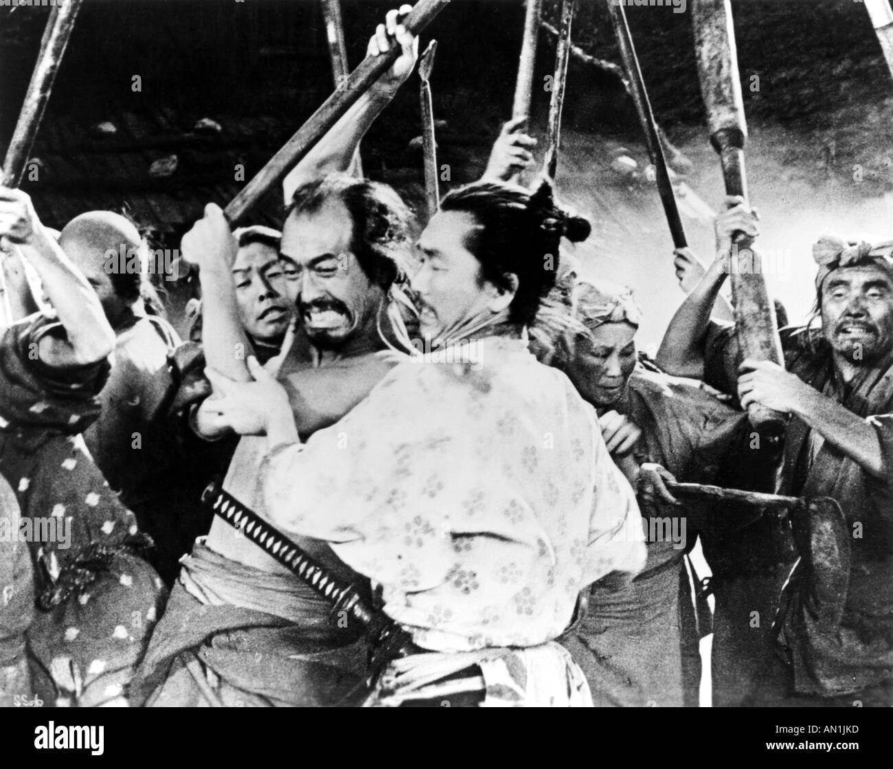 SIEBEN SAMURAI 1954 im Filmklassiker von japanischen Regisseurs Akiro Kurasawa Stockfoto