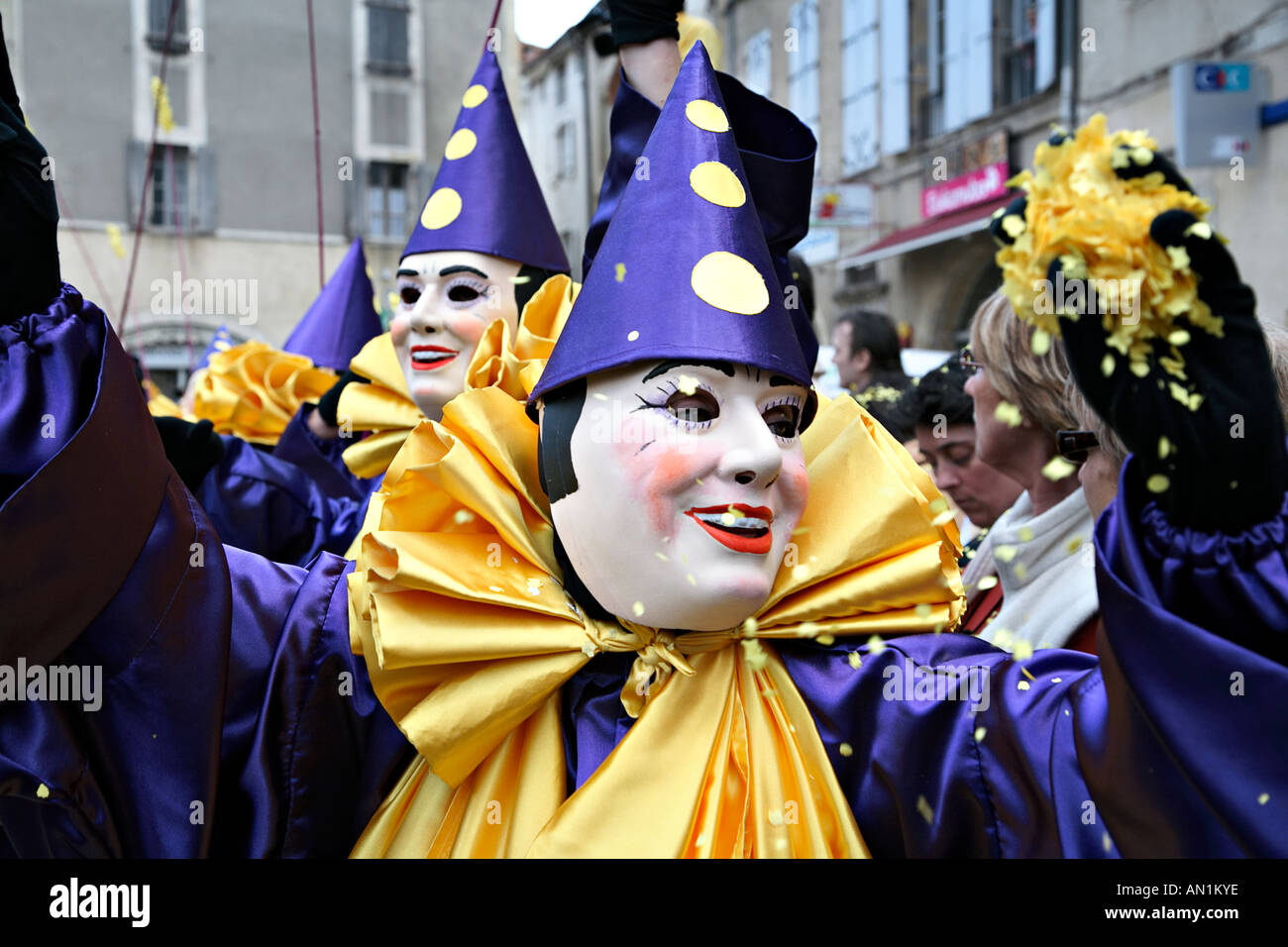 Karneval in Limoux Frankreich Stockfoto