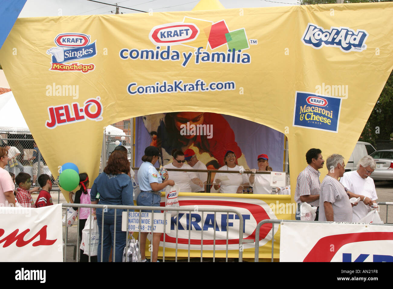 Miami Florida, Little Havana, Kuba, Immigration, Hispanic Latin Latino ethnischen Einwanderer Minderheit, Calle Ocho Festival, Festivals, celebraio Stockfoto