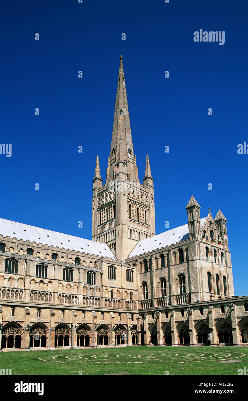 England, East Anglia, Norwich, Norfolk, Norwich Cathedral Stockfoto