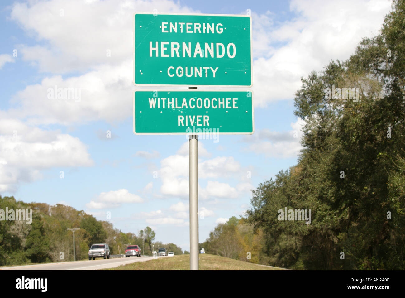 Florida Hernando County,Withlacoochee River Wasser,Informationen,Nachricht,werben,Banner,Ankündigung,Mitteilung,Informationen,lesen,lernen lernen lernen lernen,r Stockfoto