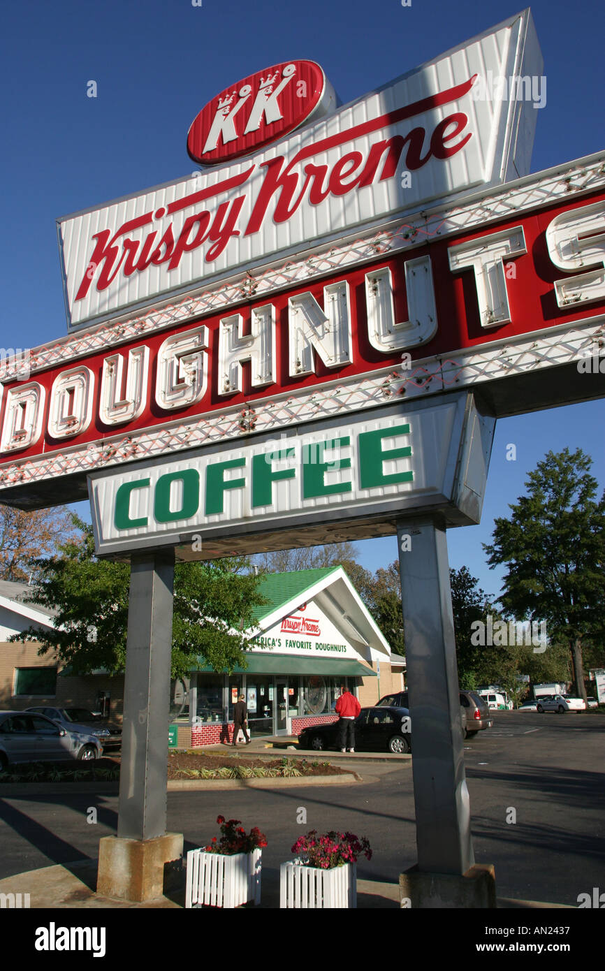 Raleigh North Carolina, Krispy Kreme Donuts, NC 102403 0001 Stockfoto