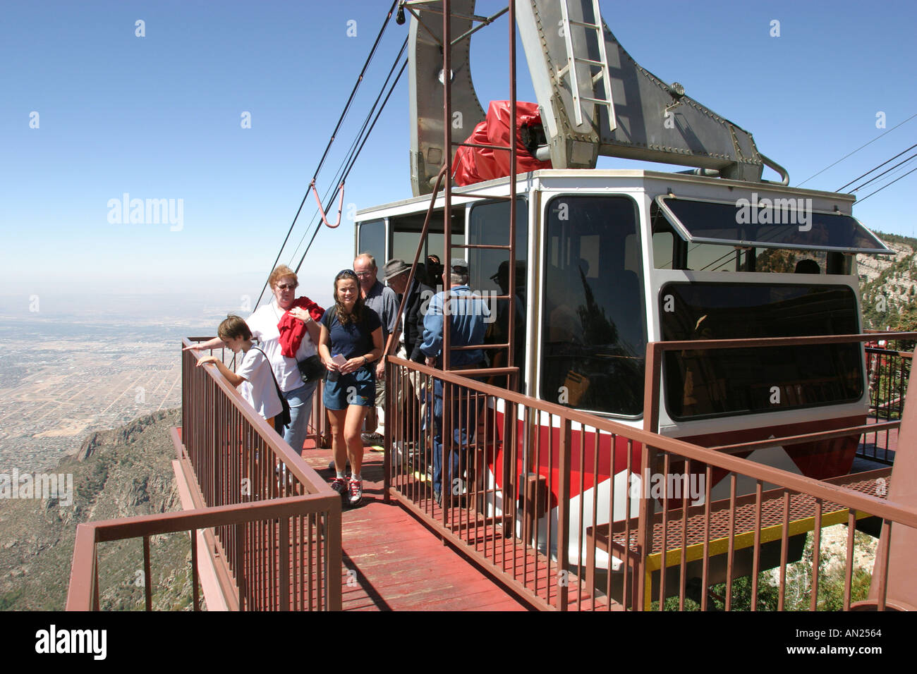 Albuquerque New Mexico, Sandia Peak Aerial Tramway, die längste der Welt, 10,378 Fuß an der Spitze, NM091403 W0028 Stockfoto