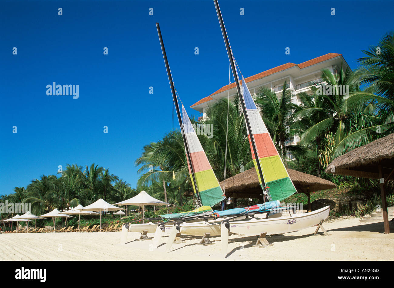 Philippinen, Cebu Mactan Island Shangri-La Resort Beach Stockfoto