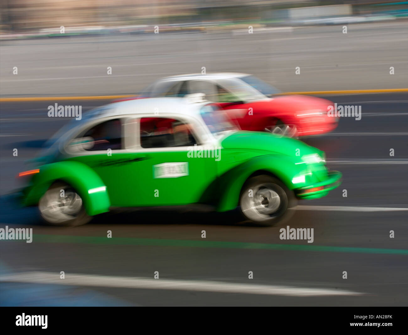 Mexiko-Stadt, Taxi Stockfoto