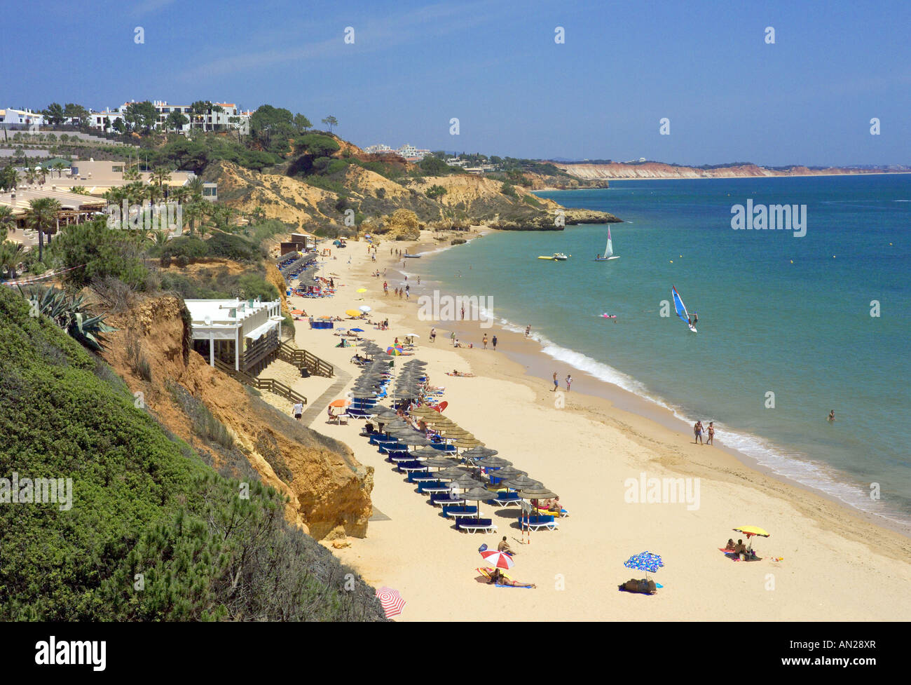 Algarve, Praia De Santa Eulalia Stockfoto