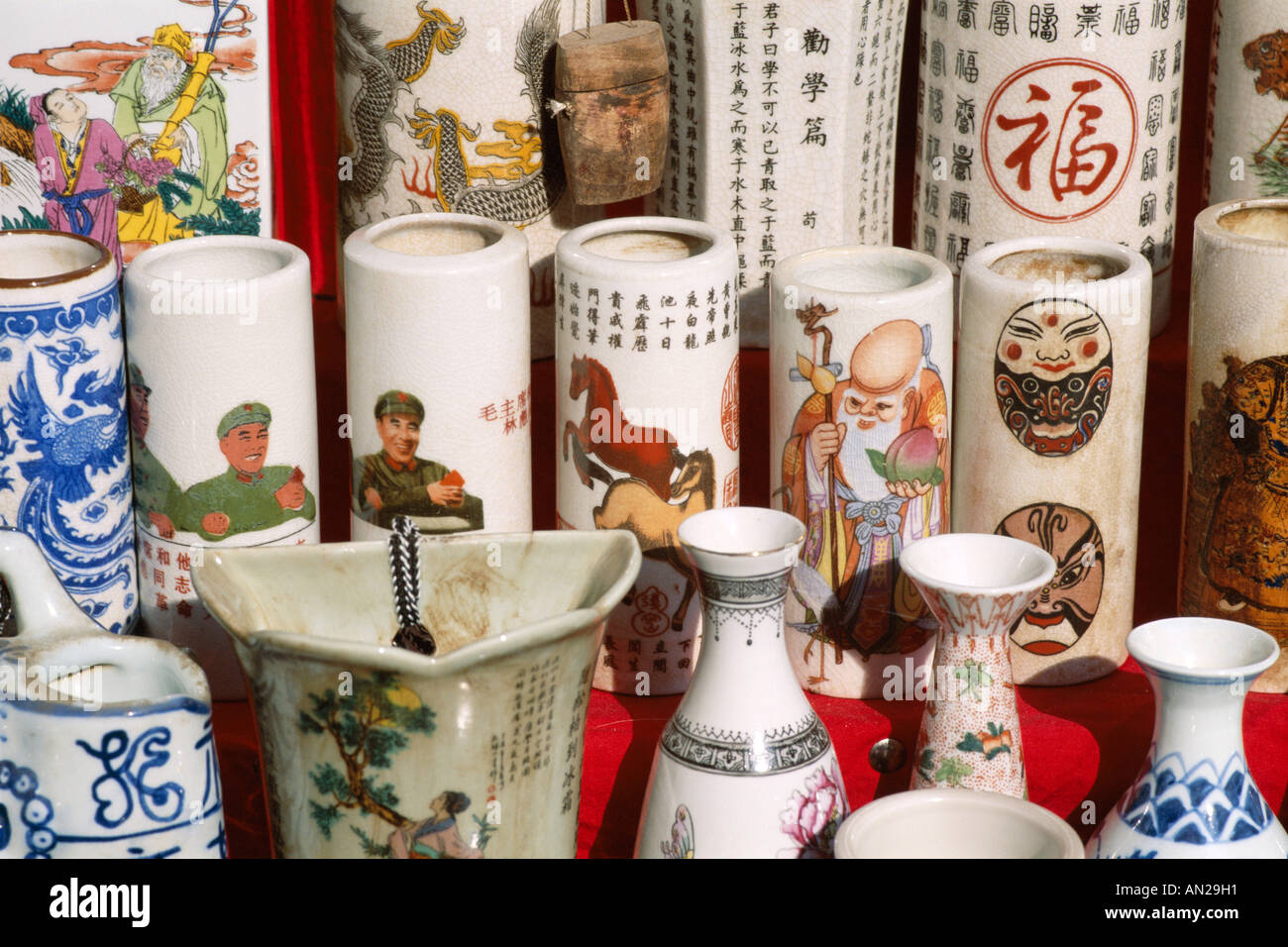 Souvenir Keramik, Shanghai, China Stockfoto