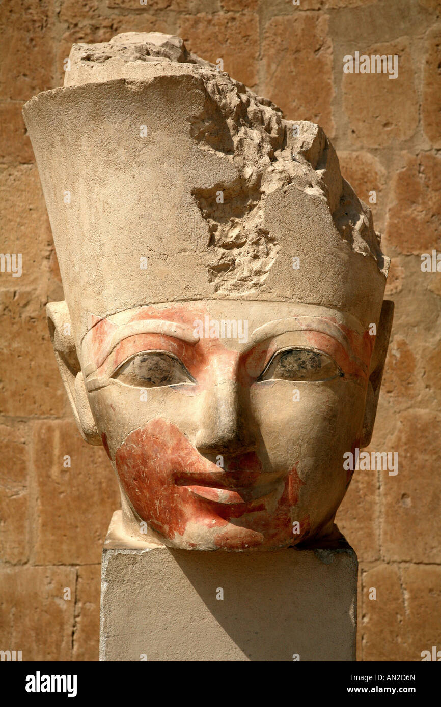 Westjordanland, Statue der Königin Hatschepsut Stockfoto