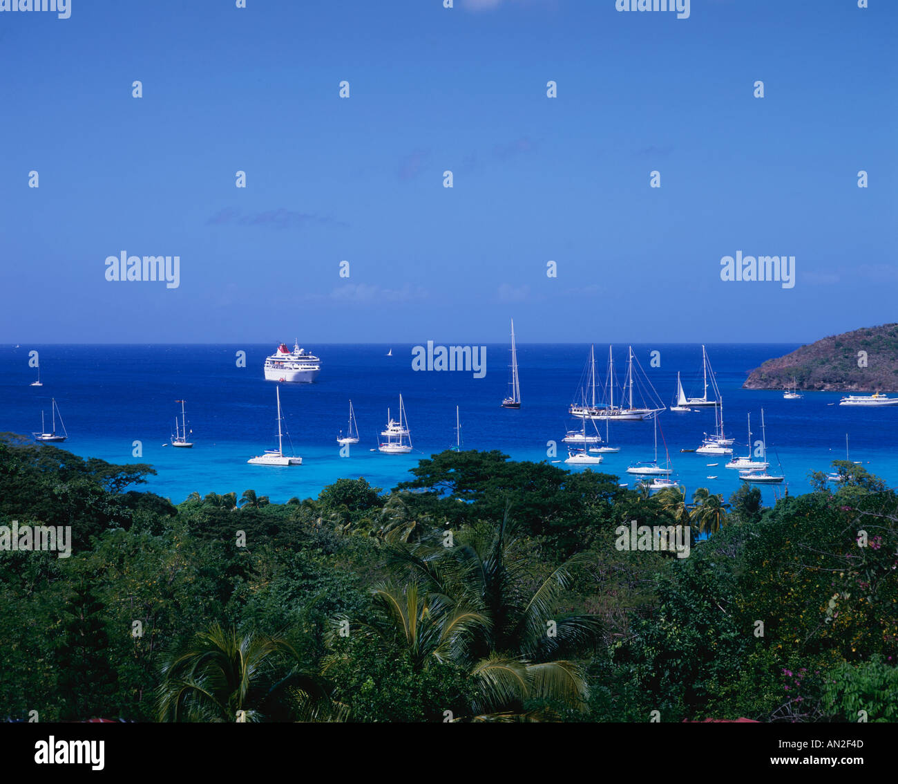 Port Elizabeth Bequia St. Vincent Grenadinen Caribbean Stockfoto