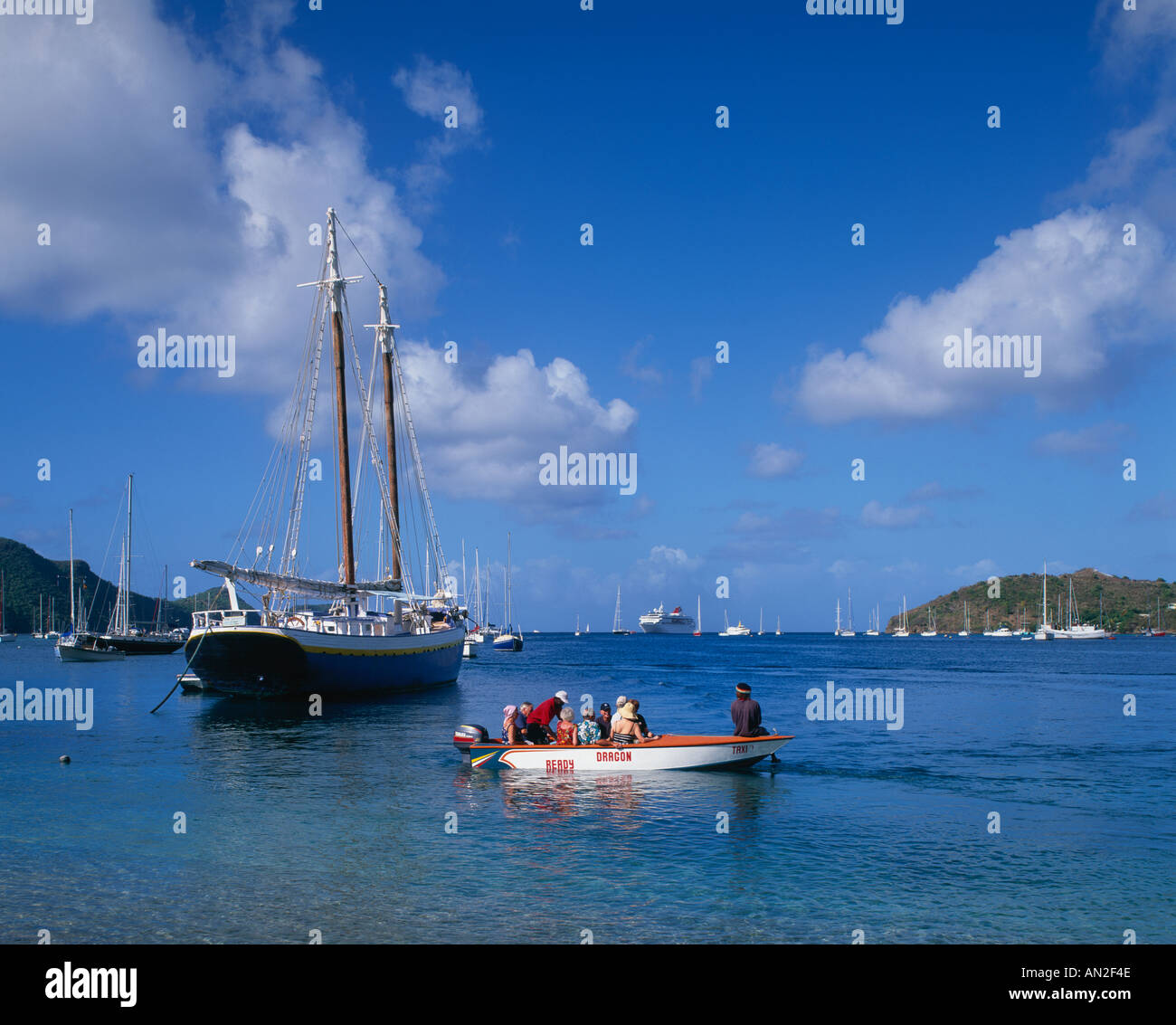 Port Elizabeth Bequia St. Vincent Grenadinen Caribbean Stockfoto