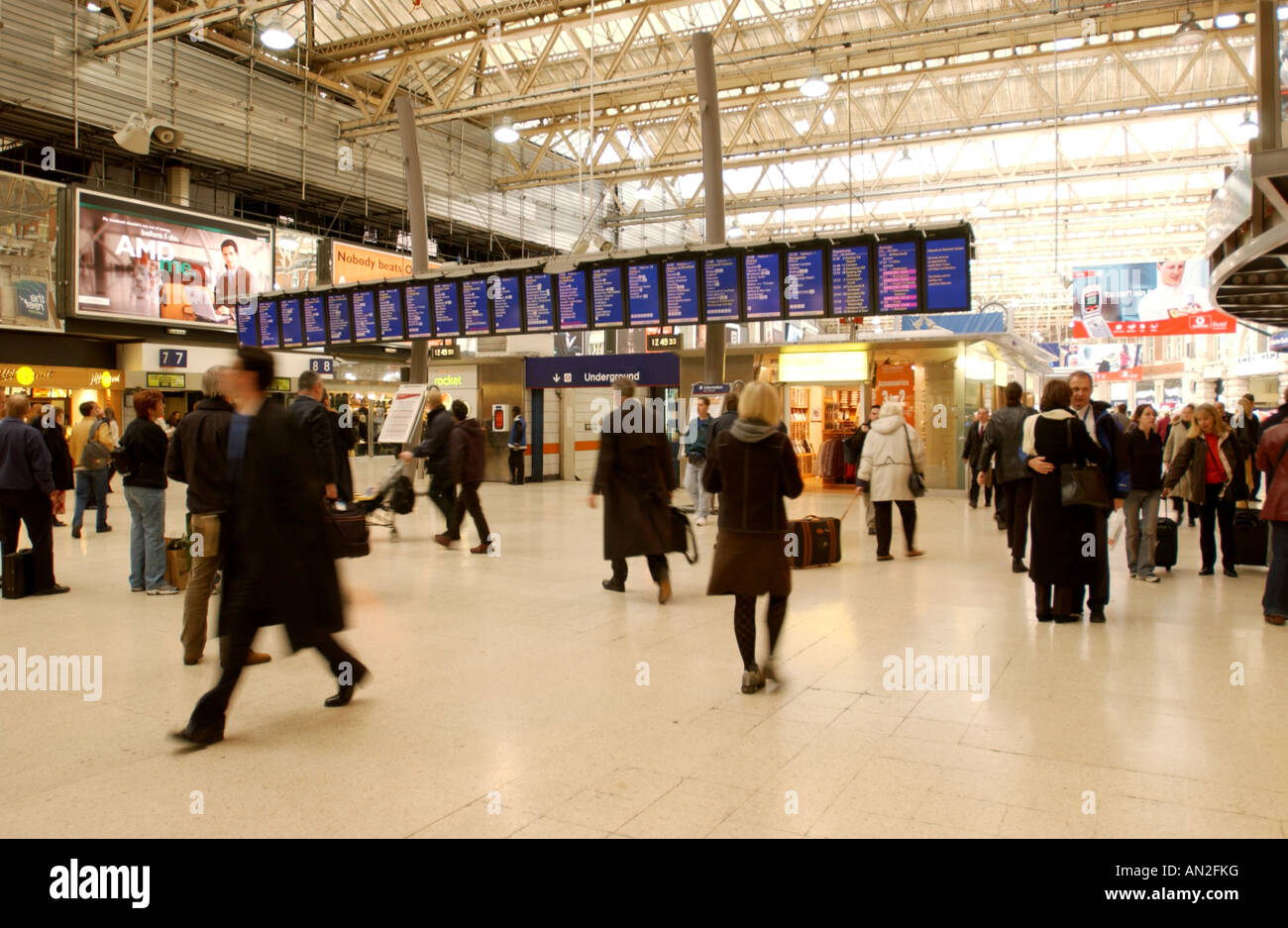 Waterloo Station Interior Stockfoto