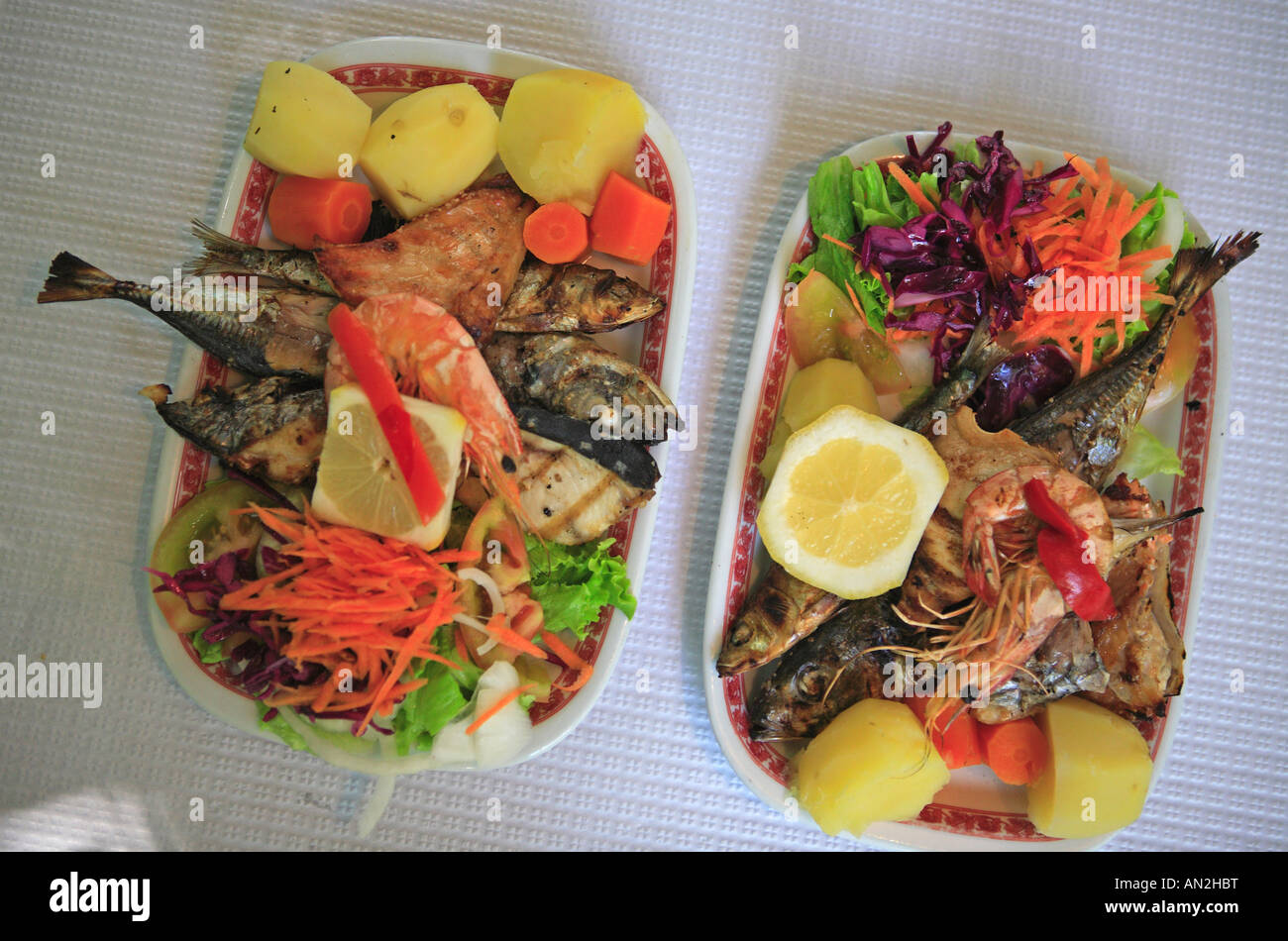 Portugal, Lissabon, Restaurant, Fisch Stockfoto