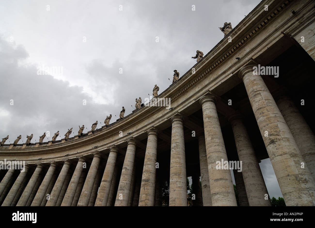 Foto der Säulen und Architektur der Vatikan St. peter s quadratischen Foto 2007 Stockfoto