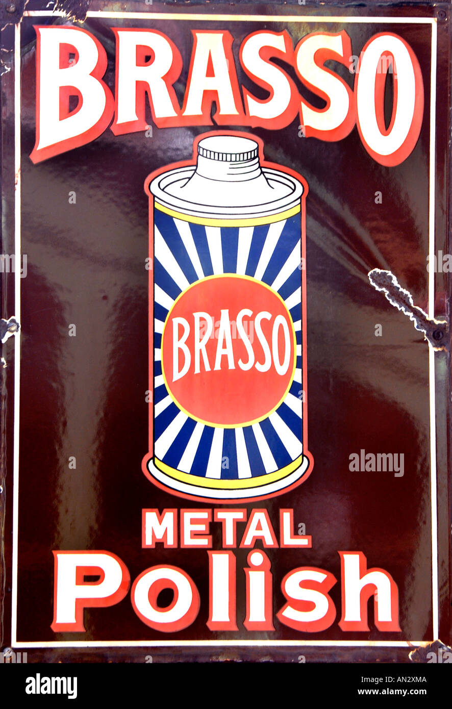 Vintage Werbung Horten von Brasso Metall Politur Stockfoto