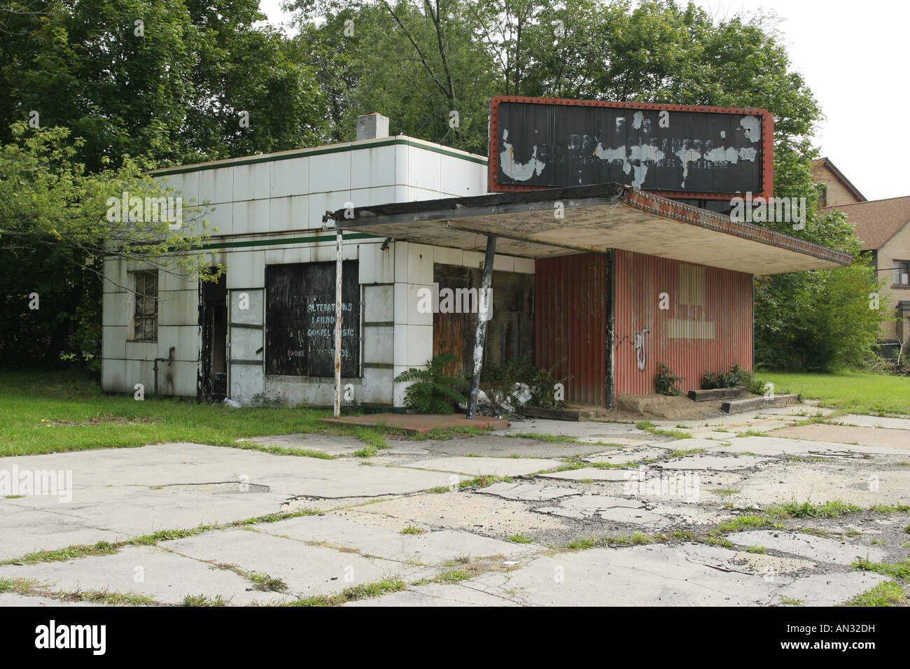 Urban Decay verlassene Gebäude Youngstown Ohio Stockfoto