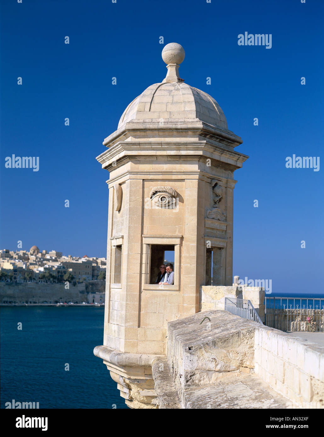 Cottonera Senglea / Vedetta, Valetta, Malta Stockfoto