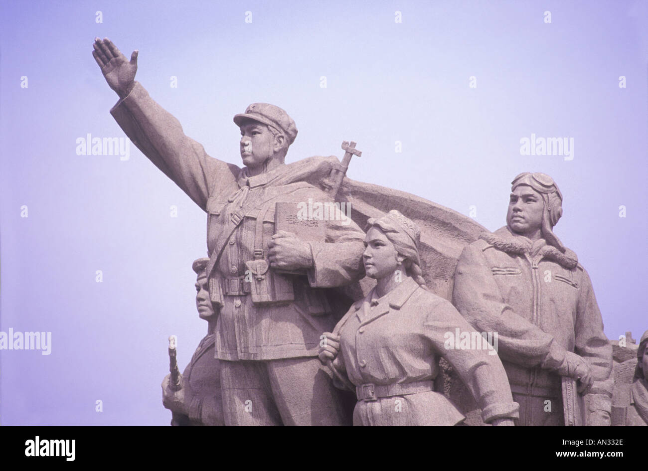 Kommunistische Statue Peking China Stockfoto
