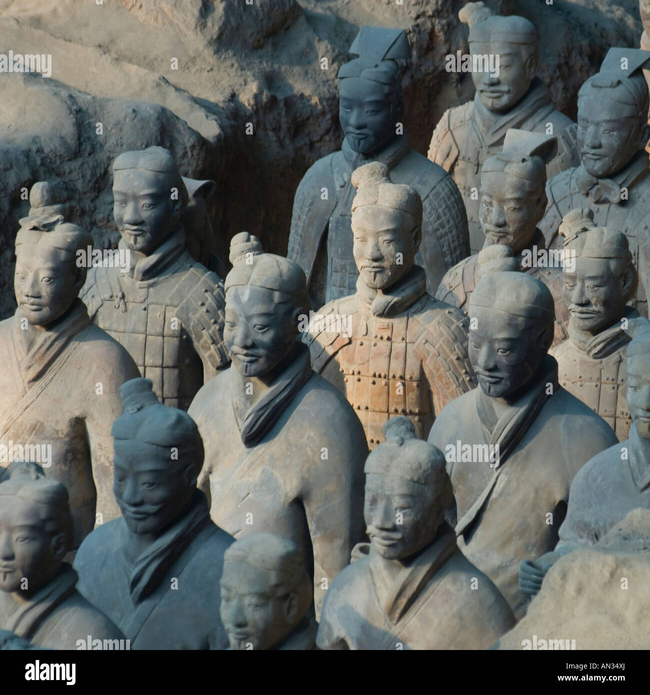 China Shaanxi Xian Armee aus Terrakotta-Krieger Stockfoto