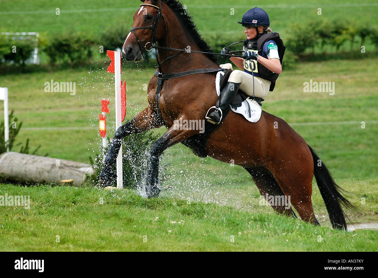 Bild Martin Phelps 08 07 06 Barbury Schloß Pferd Studien Anfänger Langlauf Fieldmaster Riddn von Laura Toogood Stockfoto