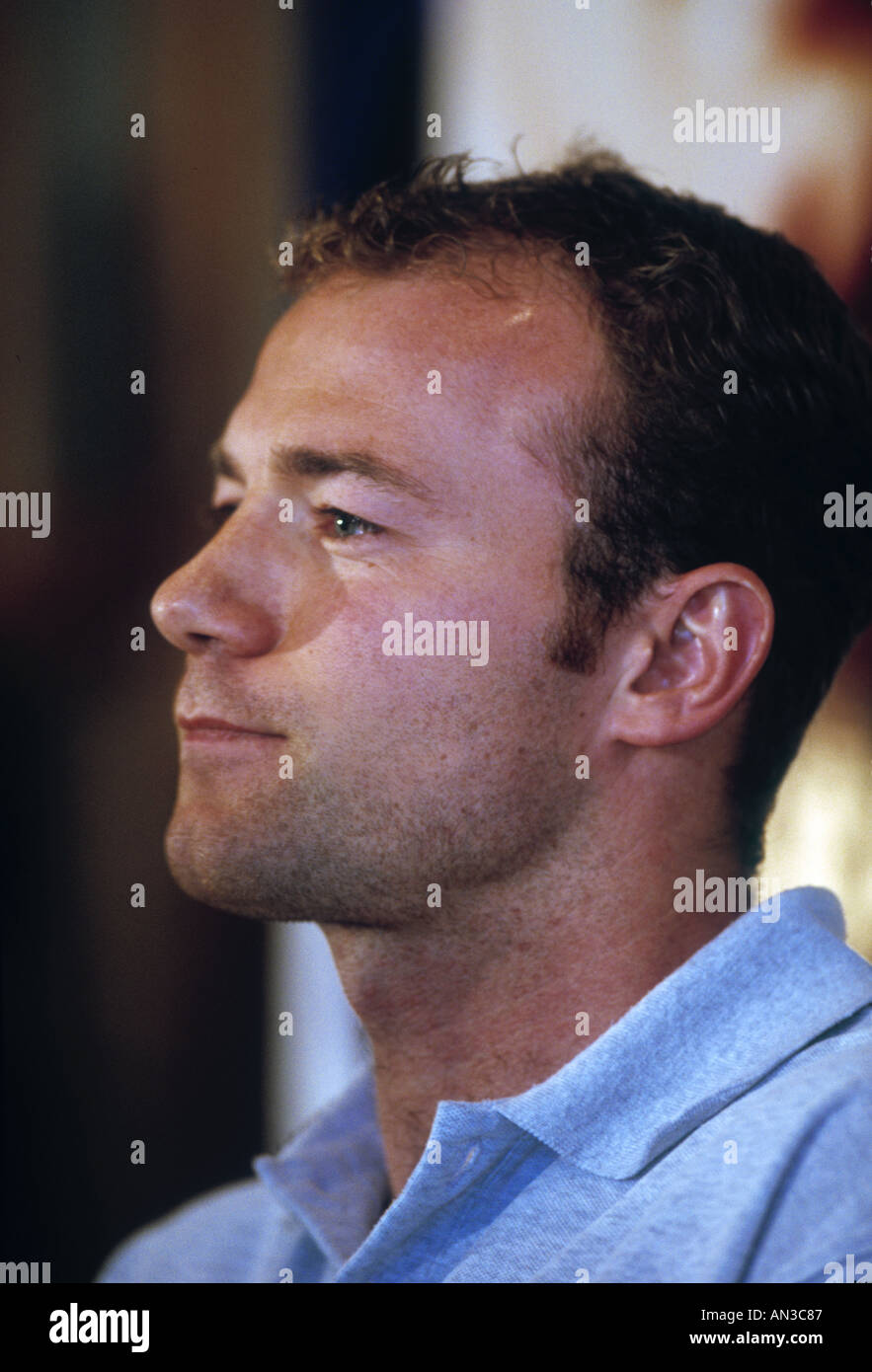 England-Football-Spieler und Ex-Kapitän Alan Shearer bei seiner Buchpräsentation in Newcastle Englang Stockfoto