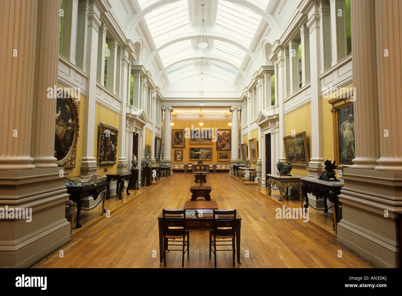 Port Sunlight Lady Hebel Kunstgalerie innen Englisch Galerien Wirral Merseyside Kunstmuseum Galerien Stockfoto