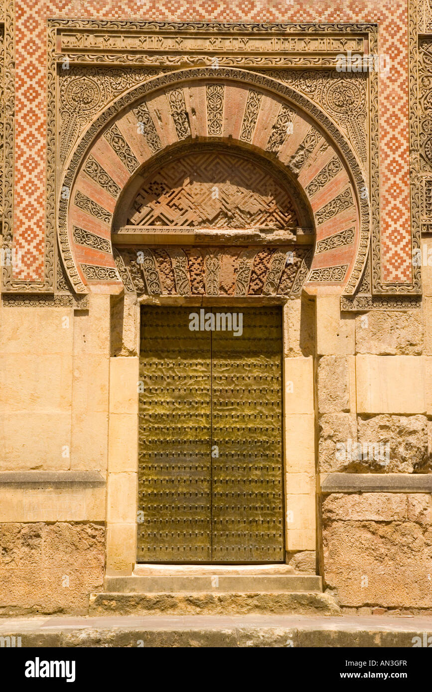 Cordoba Córdoba Provinz Spanien Puerta de San Ildefonso in der Westwand des La Mezquita Stockfoto