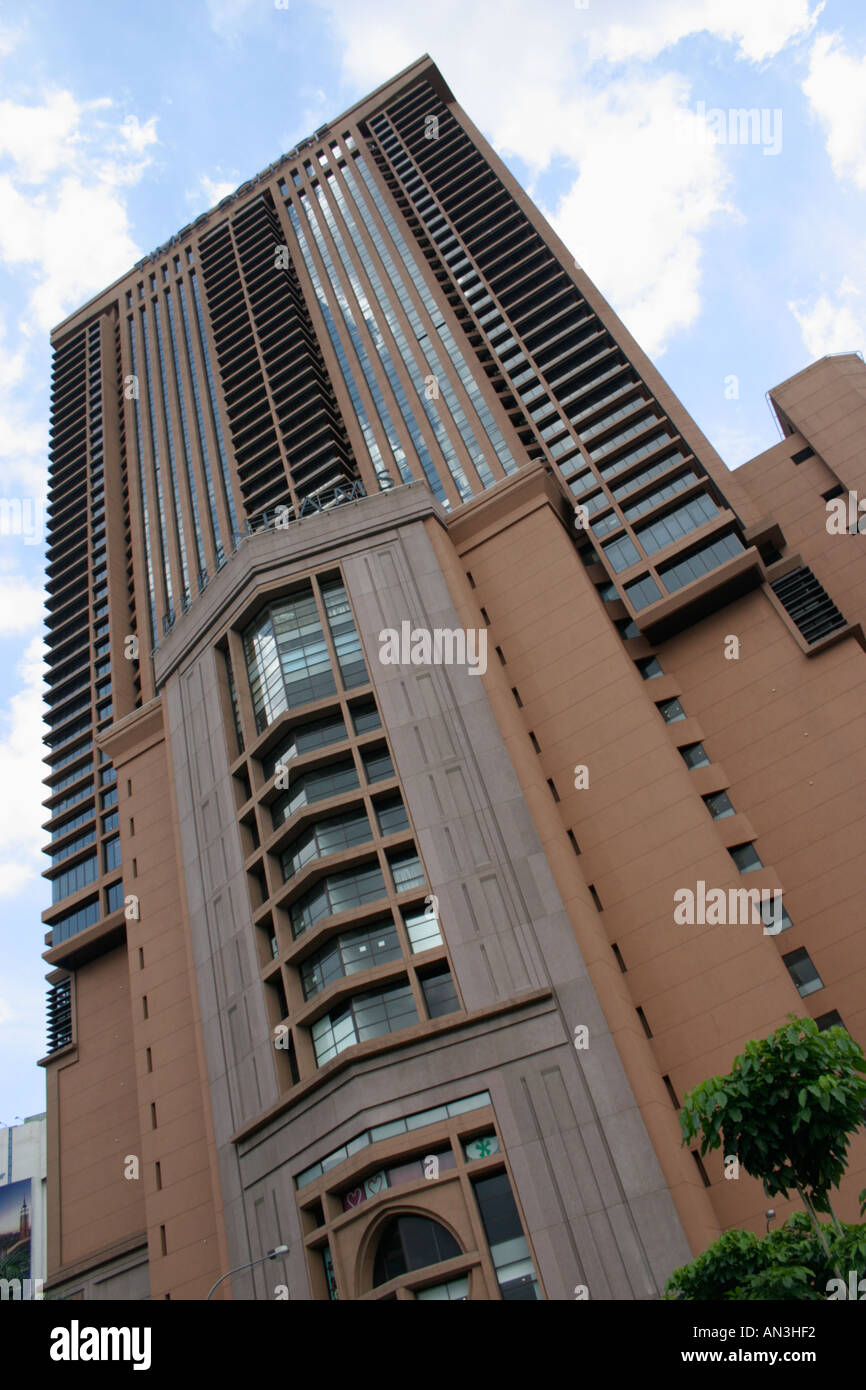 Berjaya Times Square Gebäude Fassade - ein Hotel, Kongresszentrum und Einkaufszentrum in Kuala Lumpur malaysia Stockfoto