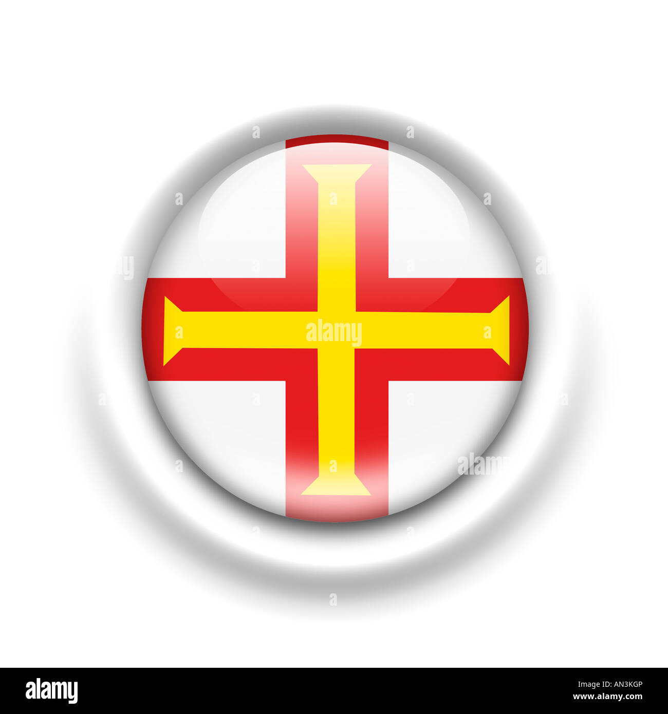 Flagge der Guernsey Stockfoto