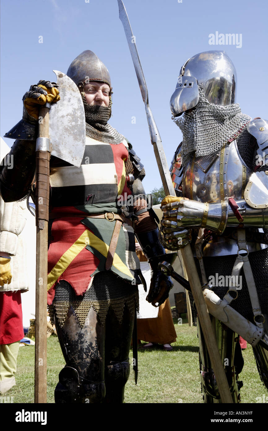 Mittelalterliche Ritter Stockfoto